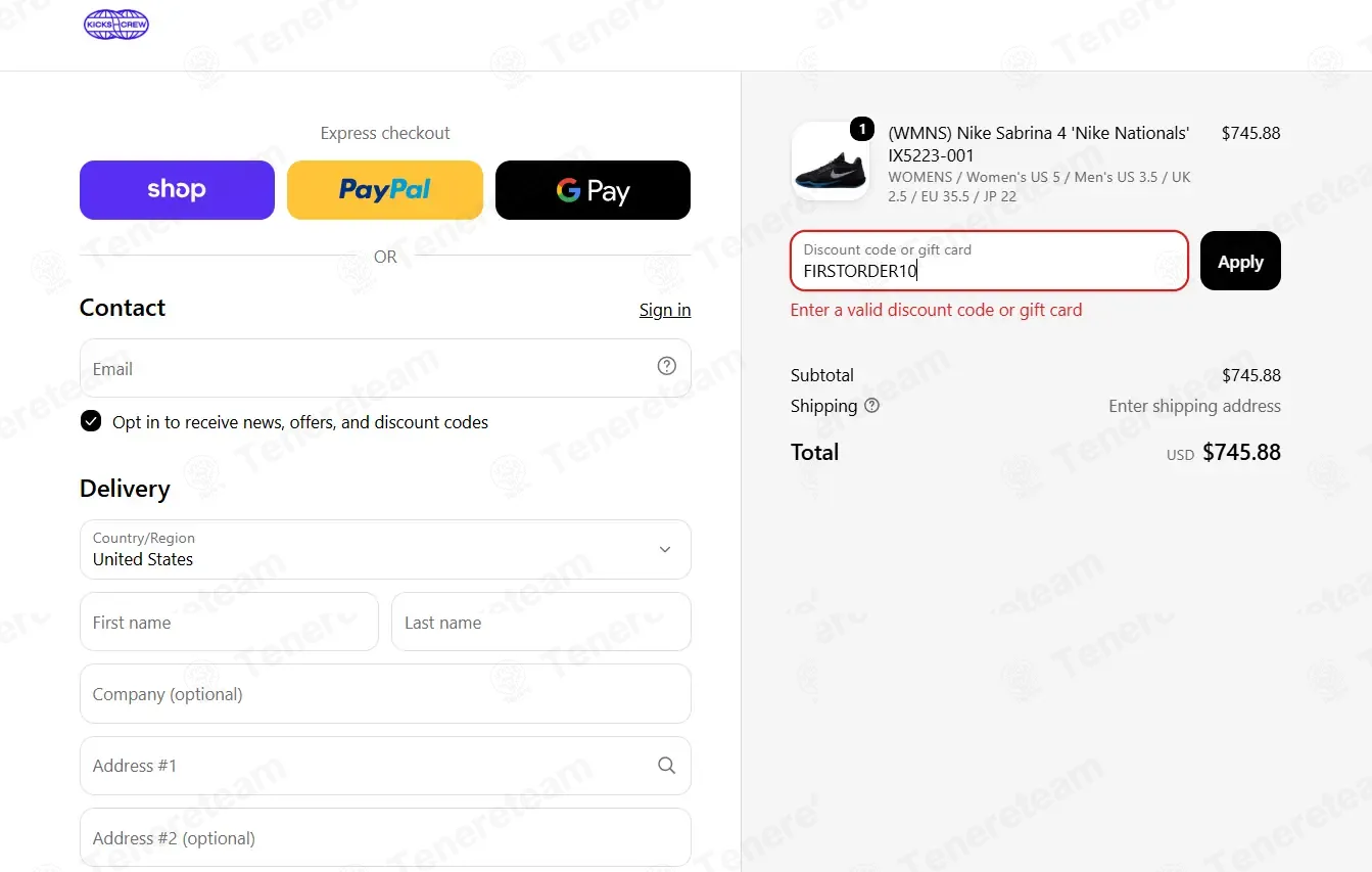 Kickscrew coupon code: $10 off with FIRSTORDER10. Tested and valid as 3 weeks ago.