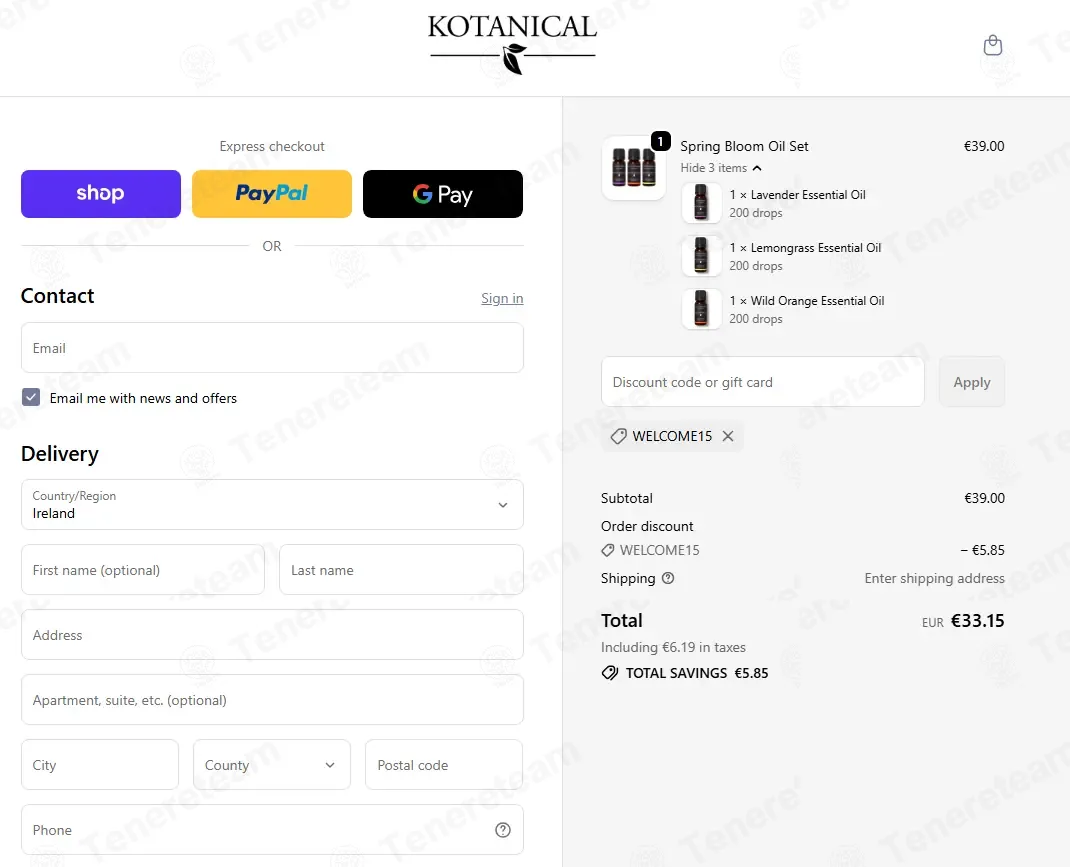 Kotanical coupon code: 15% off with WELCOME15. Tested and valid as 5 days ago.