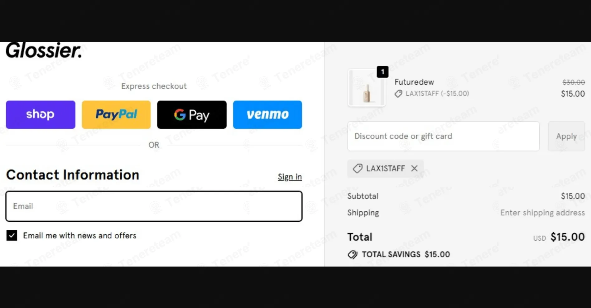 Glossier coupon code: Sale off with LAX1STAFF. Tested and valid as 47 seconds ago.