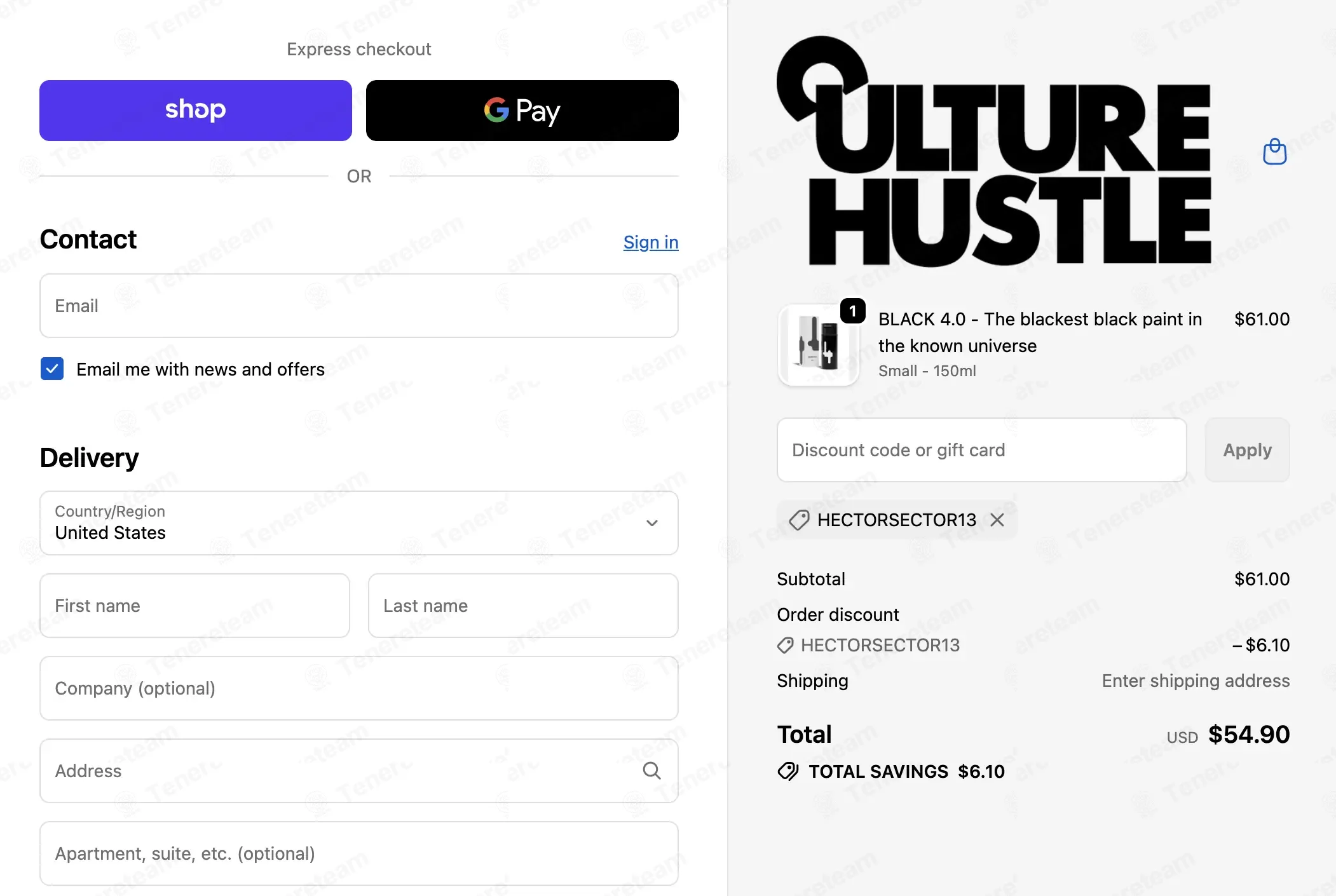 Culture Hustle coupon code: 10% off with HECTORSECTOR13. Tested and valid as 3 days ago.