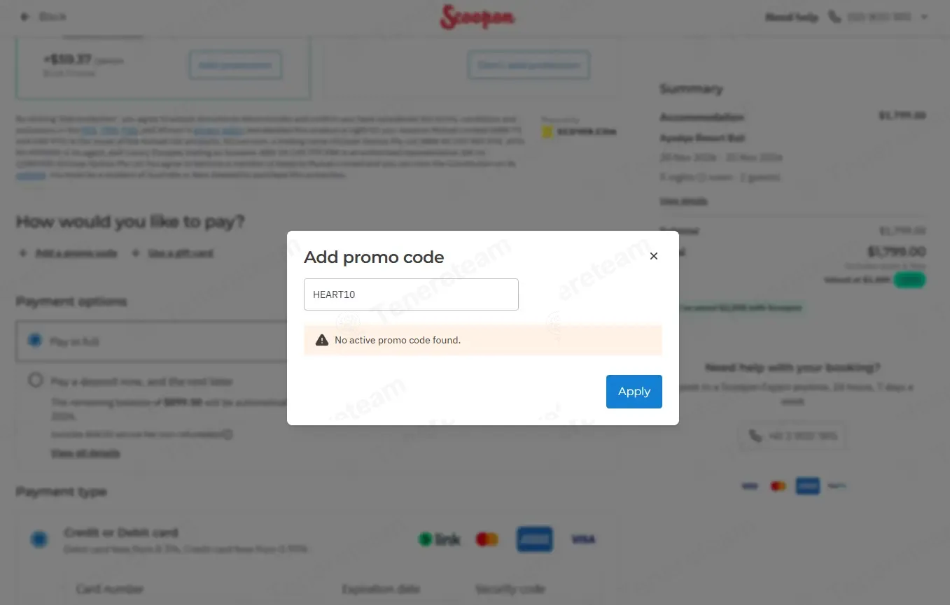 Scoopon coupon code: 10% off with HEART10. Tested and valid as 2 months ago.
