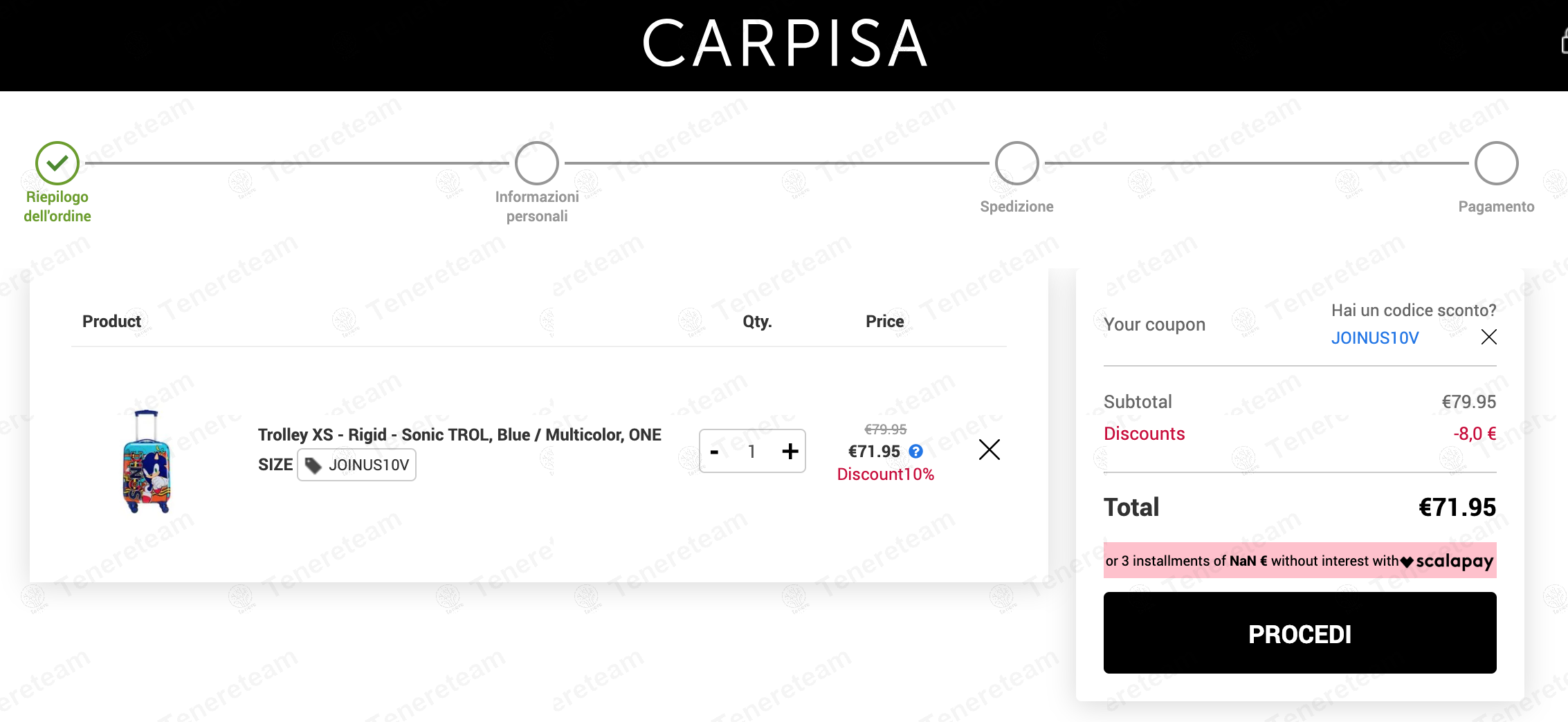 Carpisa coupon code: 10% off with JOINUS10V. Tested and valid as 1 year ago.