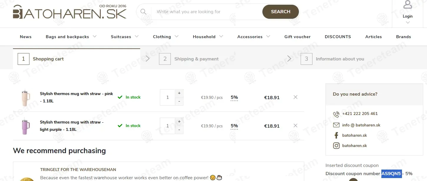 Batoharen SK coupon code: 5% off with AS9QN5. Tested and valid as 1 year ago.