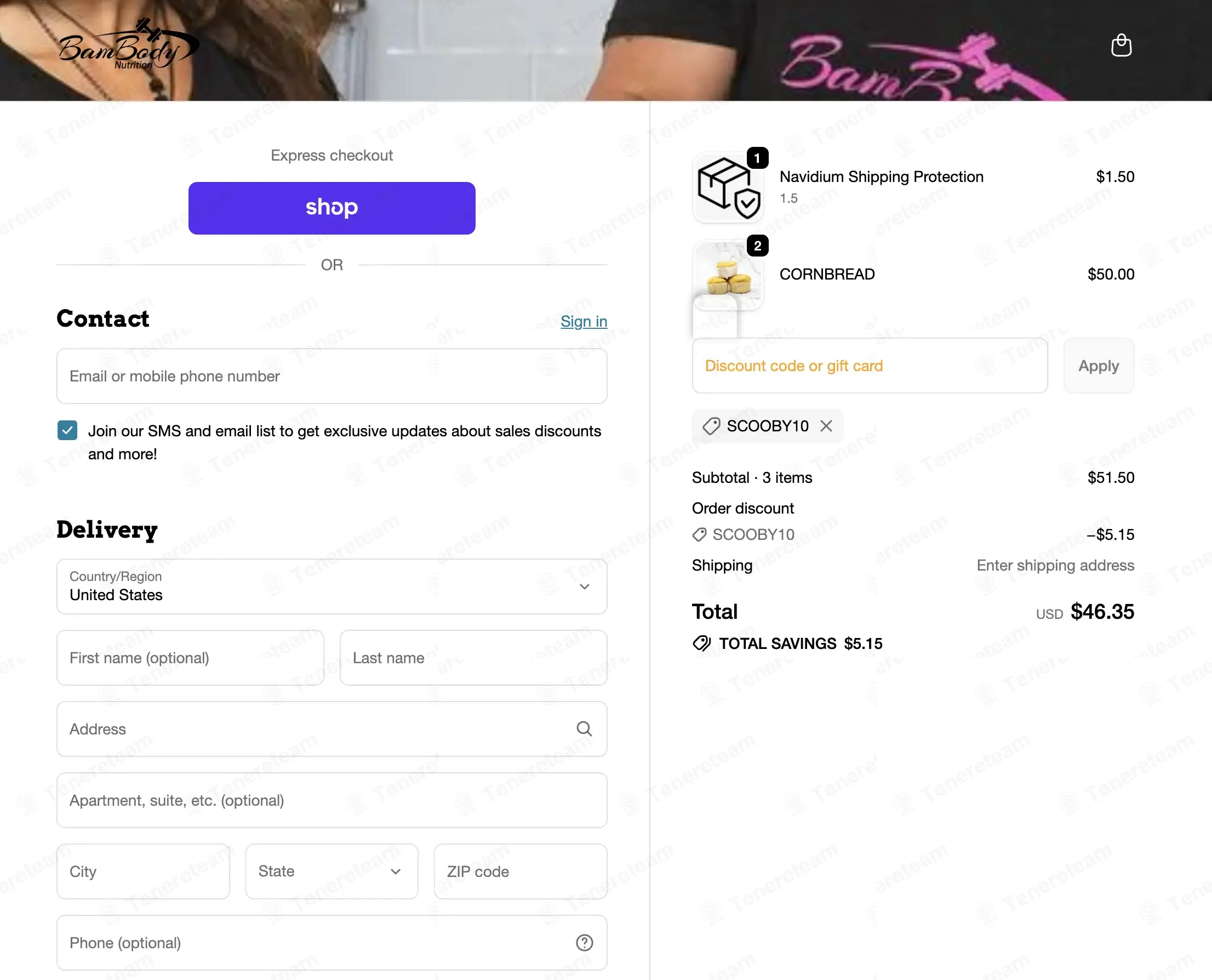 BamBody Nutrition coupon code: 10% off with SCOOBY10. Tested and valid as 8 months ago.