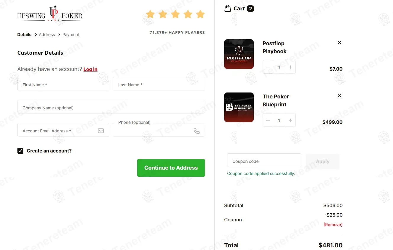 Upswing Poker coupon code: $25 off with social25. Tested and valid as 9 months ago.