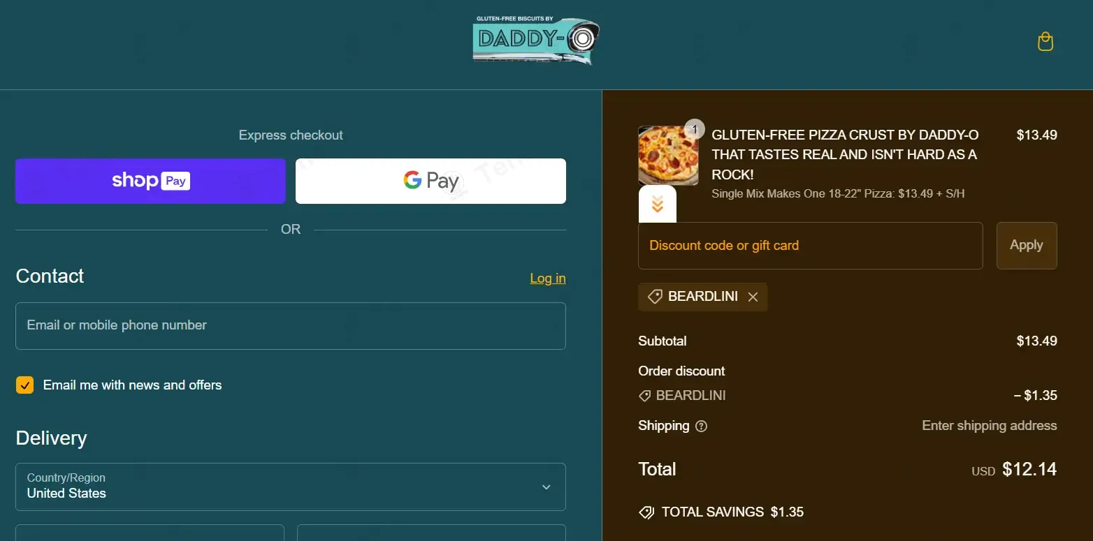 Biscuits by Daddy-O coupon code: 10% off with BEARDLINI. Tested and valid as 1 year ago.
