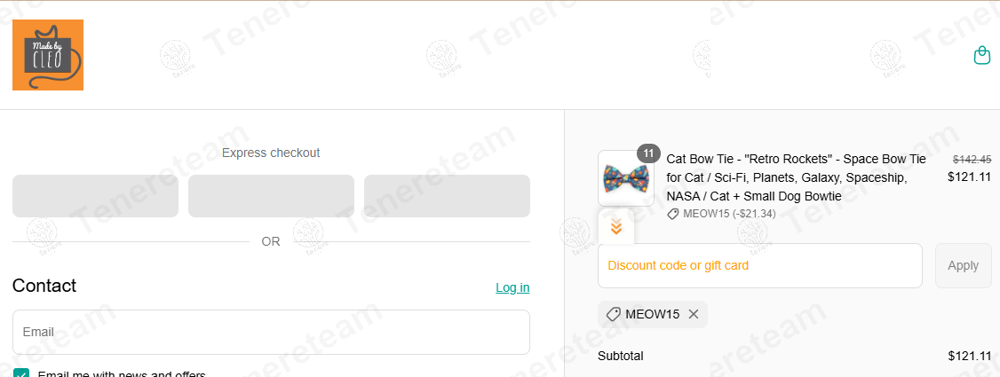 Made By Cleo coupon code verified as working at checkout