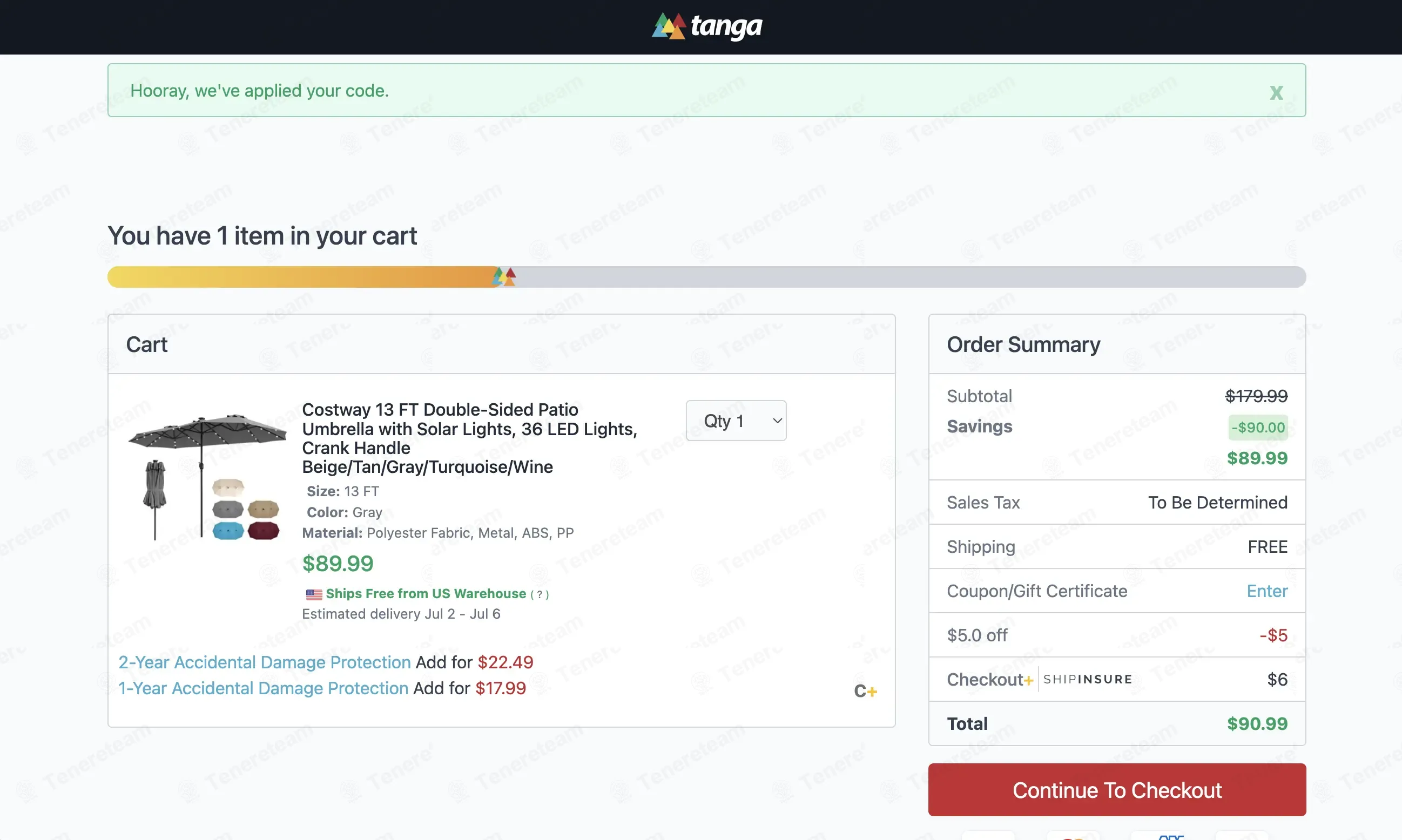 Tanga coupon code: $5 off with SPOOKY. Tested and valid as 3 weeks ago.