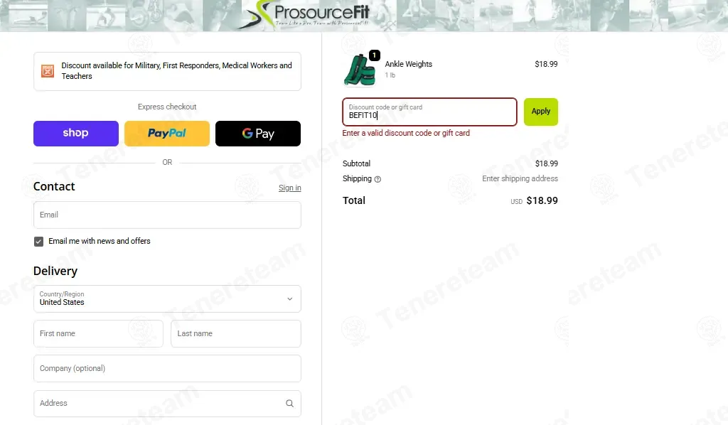 Prosource Fit coupon code: 10% off with BEFIT10. Tested and valid as 3 weeks ago.