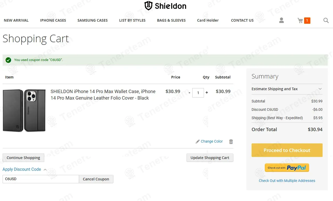 Shieldon coupon code: $6 off with C6USD. Tested and valid as 1 year ago.