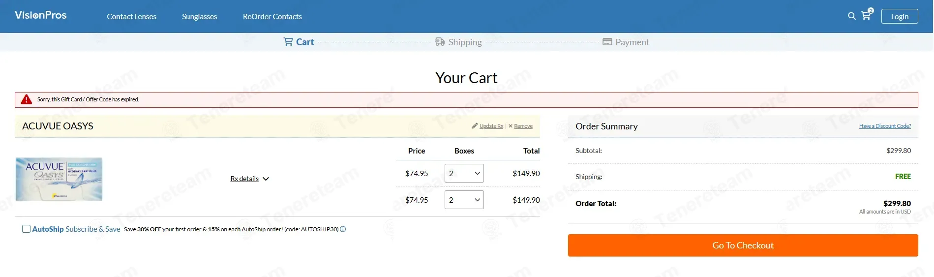 Vision Pros coupon code: 20% off with EASTER20. Tested and valid as 8 months ago.