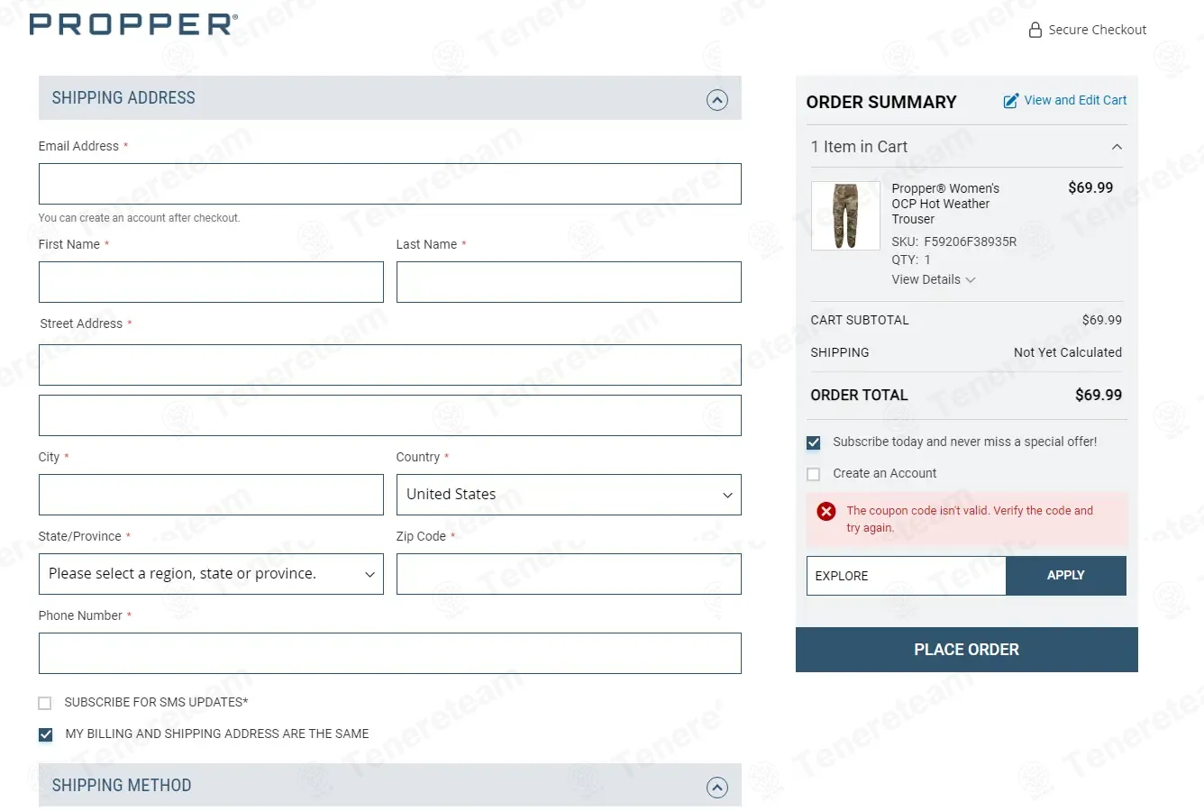 Propper coupon code: 20% off with EXPLORE. Tested and valid as 1 month ago.