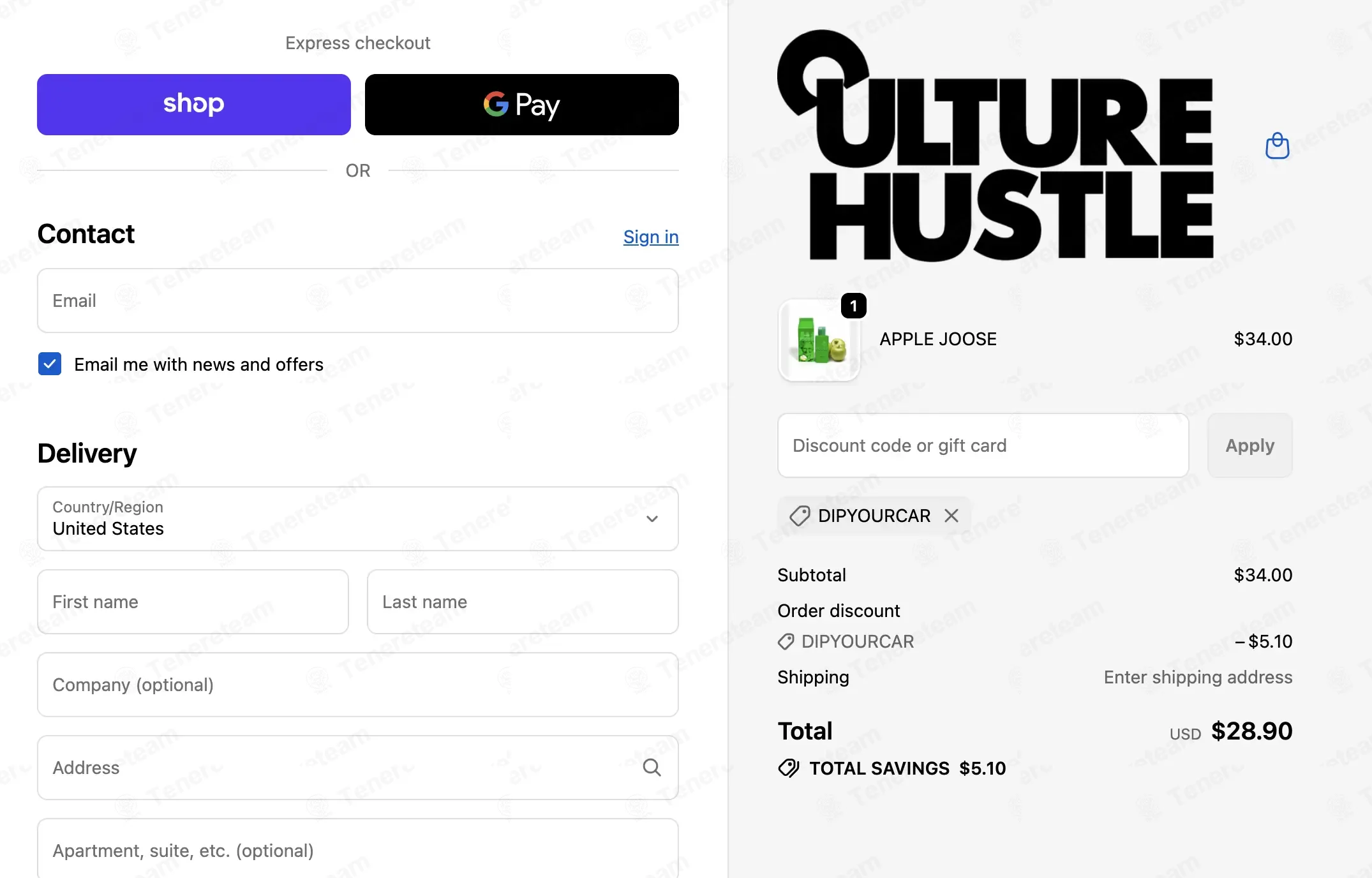 Culture Hustle coupon code: 15% off with DIPYOURCAR. Tested and valid as 1 month ago.