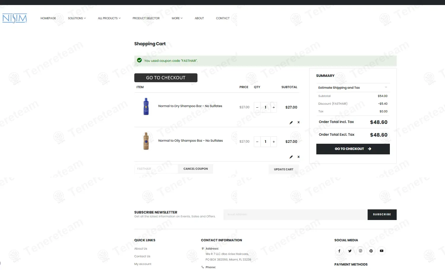 Nisim coupon code: 10% off with FASTHAIR. Tested and valid as 1 year ago.