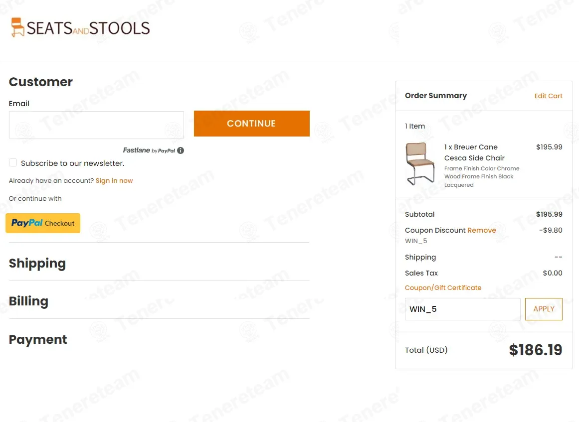 Seats And Stools apply coupon code