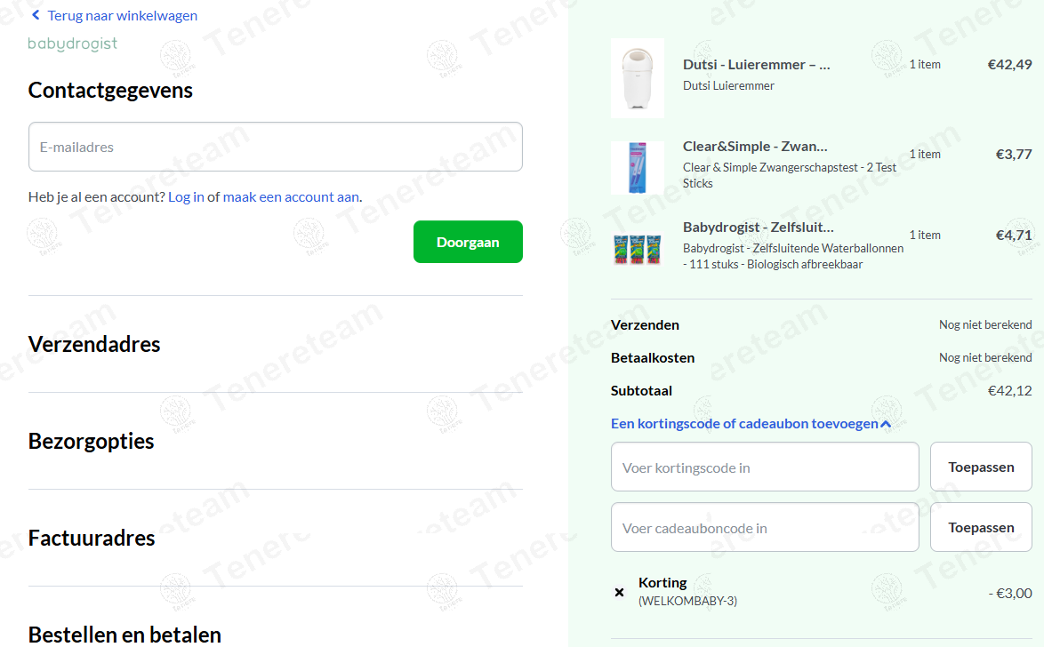 Babydrogist NL coupon code: €3 off with WELKOMBABY-3. Tested and valid as 1 year ago.