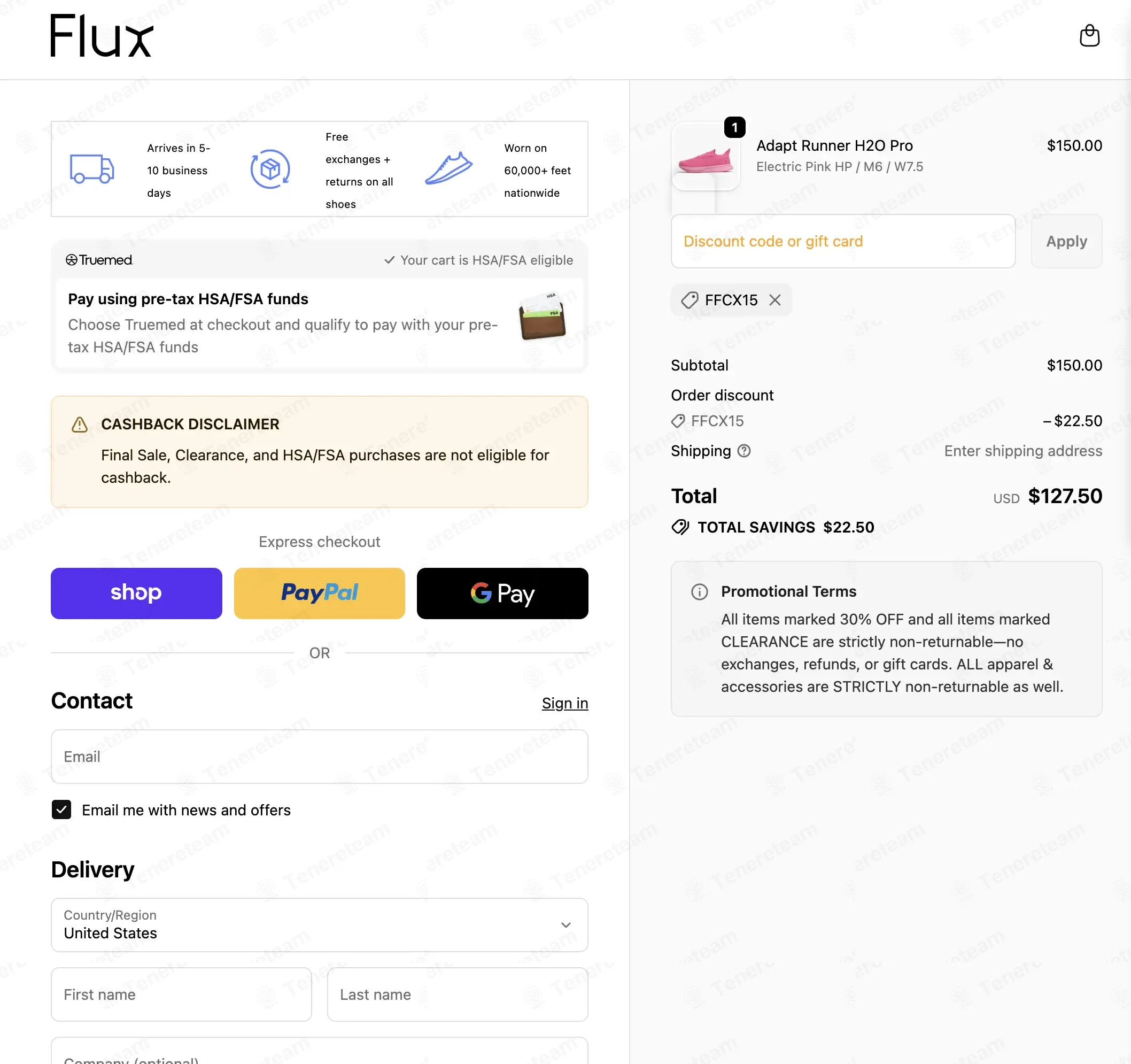 Flux Footwear coupon code: 15% off with FFCX15. Tested and valid as 2 weeks ago.