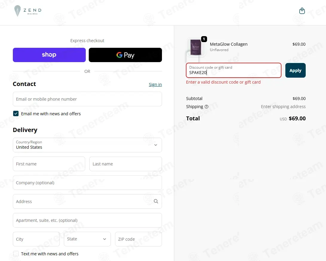 Zend Coffee coupon code: 20% off with SPAKE20. Tested and valid as 1 week ago.