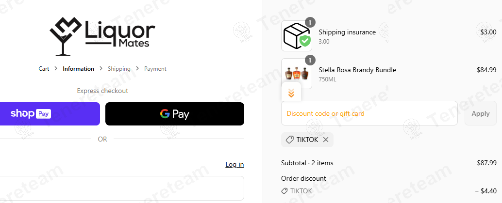 Liquor Mates coupon code: 5% off with TIKTOK. Tested and valid as 1 year ago.