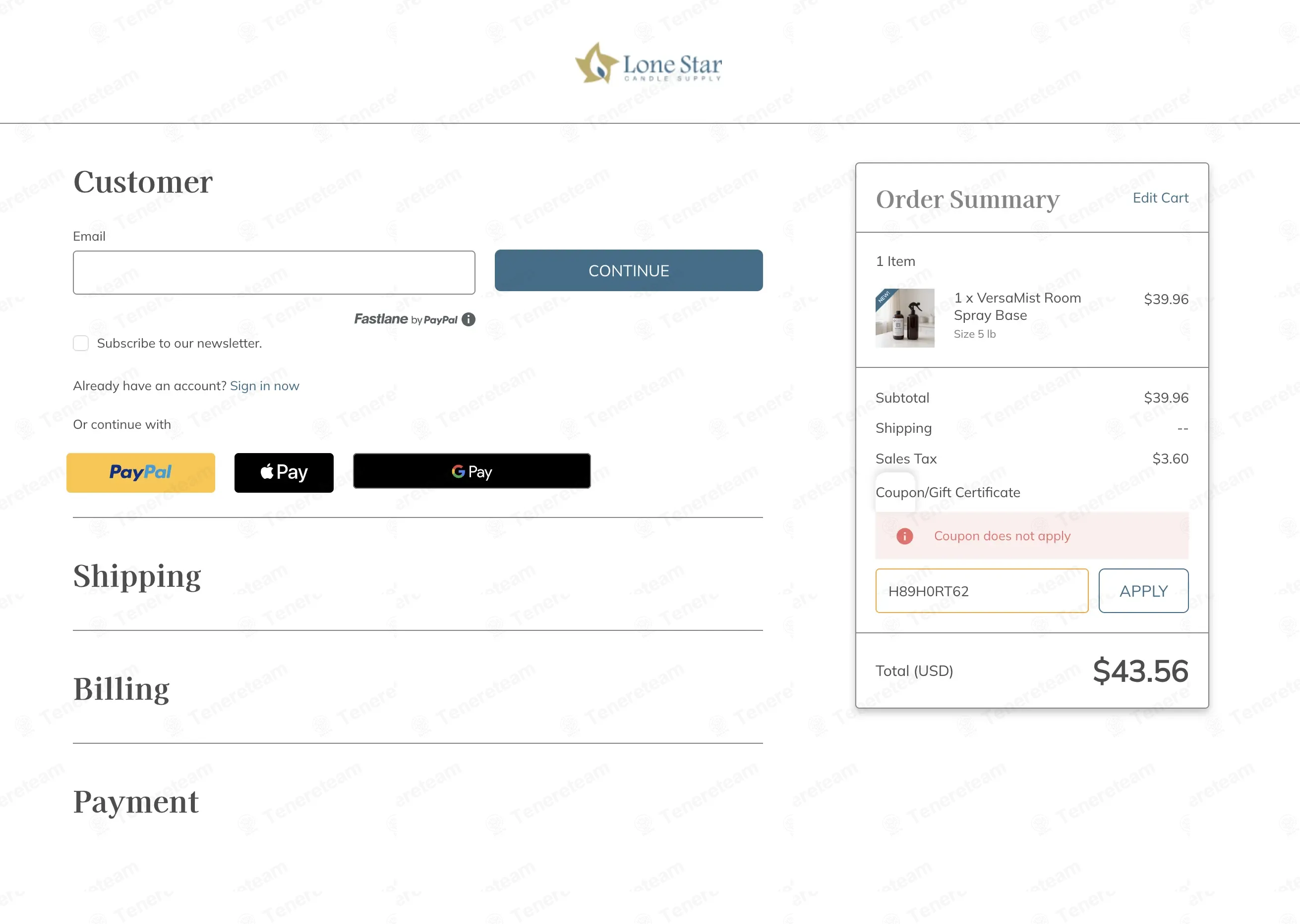 Lone Star Candle Supply coupon code: $10 off with H89H0RT62. Tested and valid as 3 months ago.