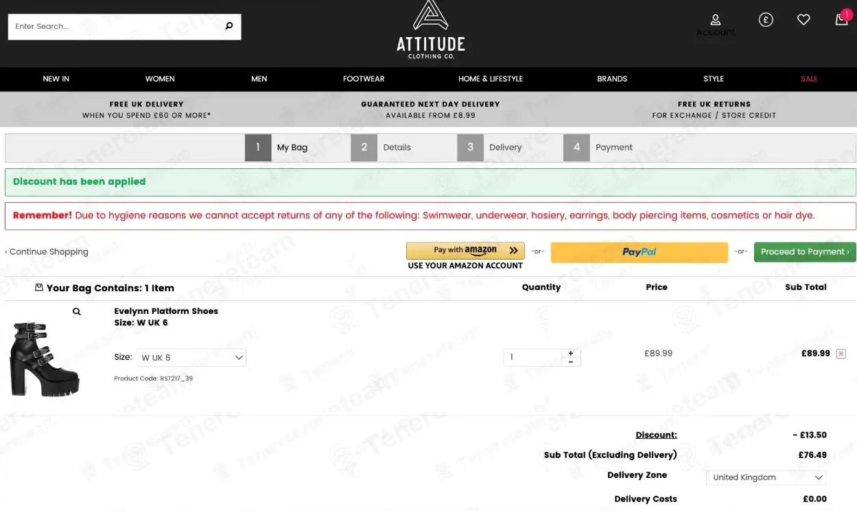 Attitude Clothing UK coupon code: 15% off with 092023INSTA. Tested and valid as 1 week ago.