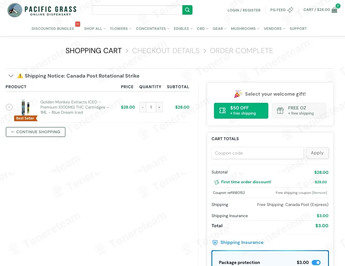 Pacific Grass coupon code: Sale off with REF9180152. Tested and valid as 6 months ago.