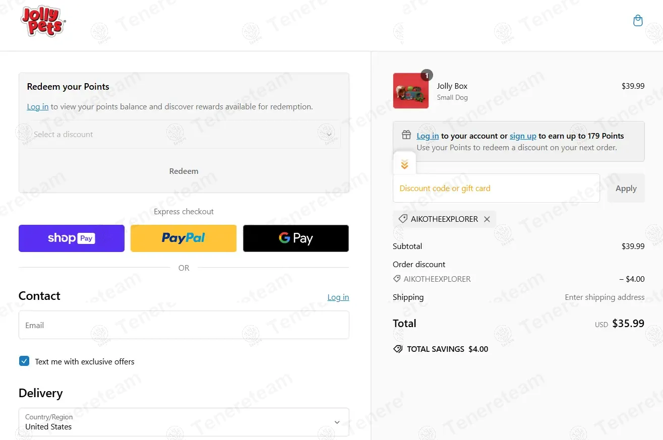 Jolly Pets coupon code: 10% off with AIKOTHEEXPLORER. Tested and valid as 1 year ago.
