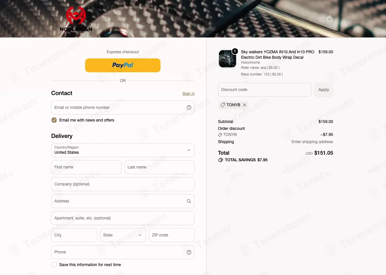 Nobleman Tech coupon code: 5% off with TONYB. Tested and valid as 1 month ago.