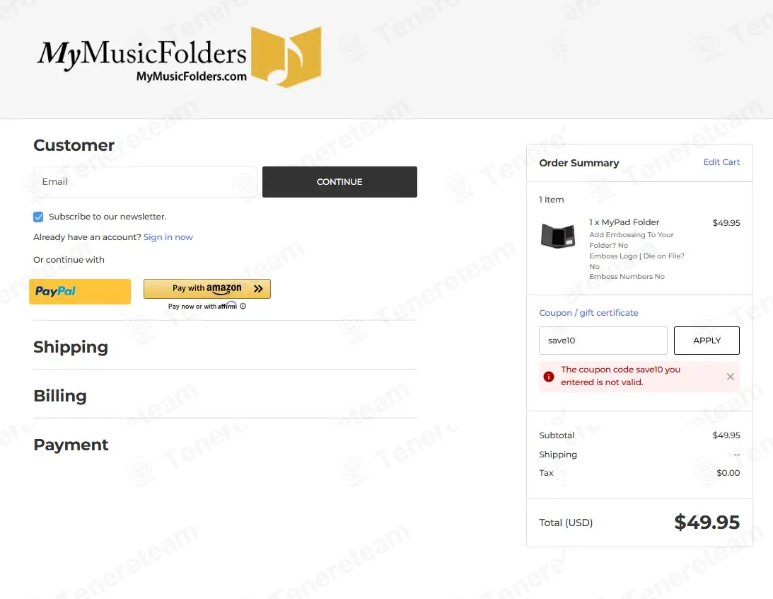 My Music Folders coupon code: 5% off with save5. Tested and valid as 3 months ago.