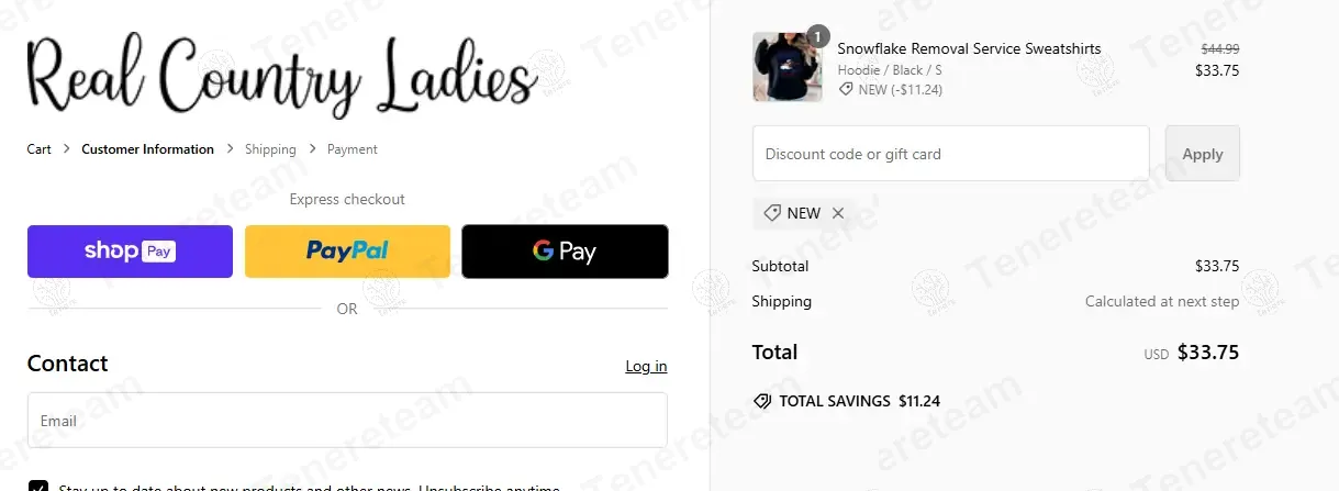 Real Country Ladies coupon code: 25% off with NEW. Tested and valid as 1 year ago.