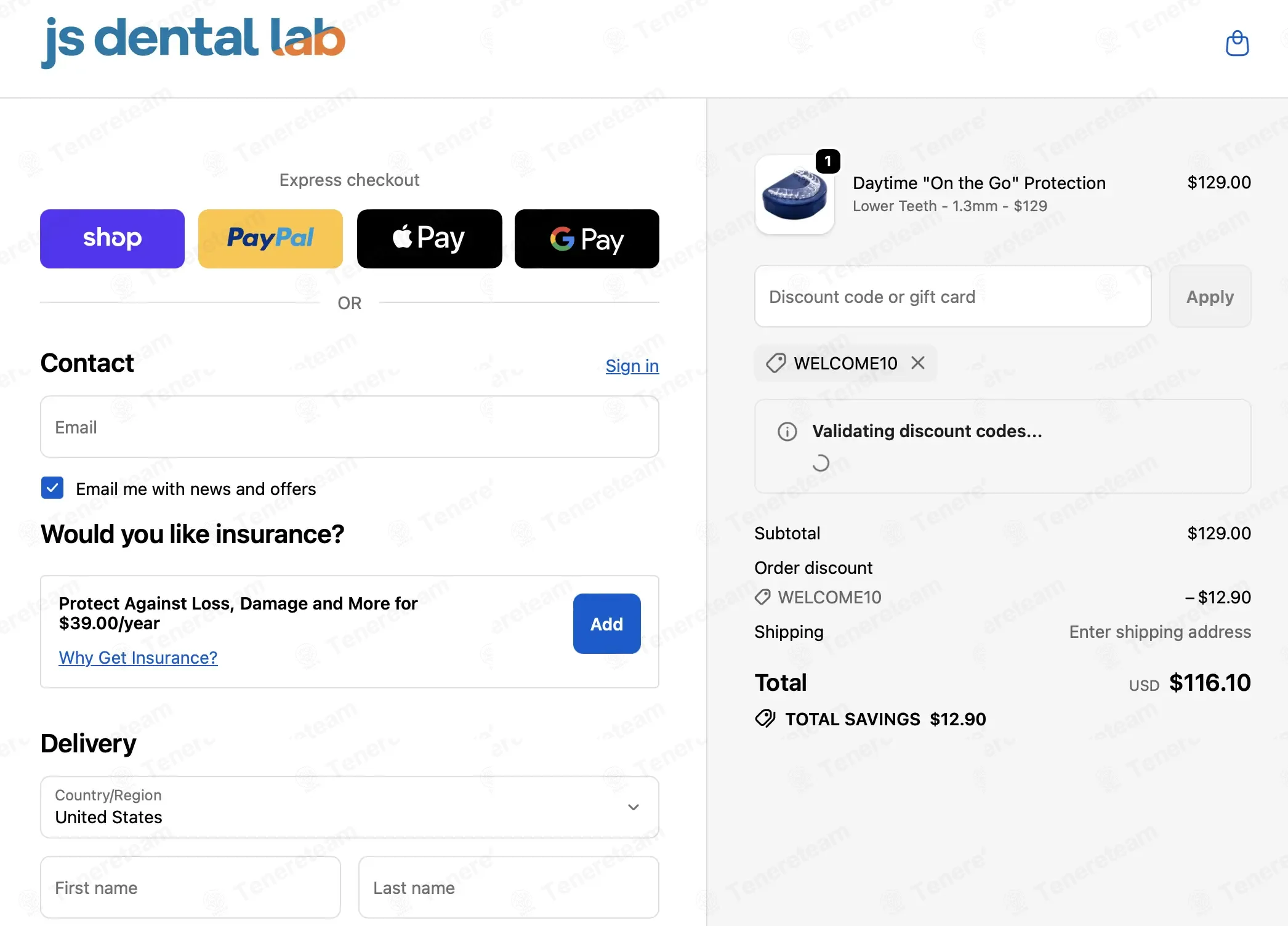 JS Dental Lab coupon code: 10% off with WELCOME10. Tested and valid as 2 weeks ago.