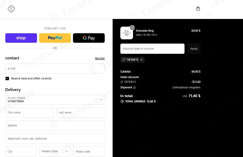Furly Jewelry coupon code: 15% off with TIKTOK15. Tested and valid as 1 week ago.