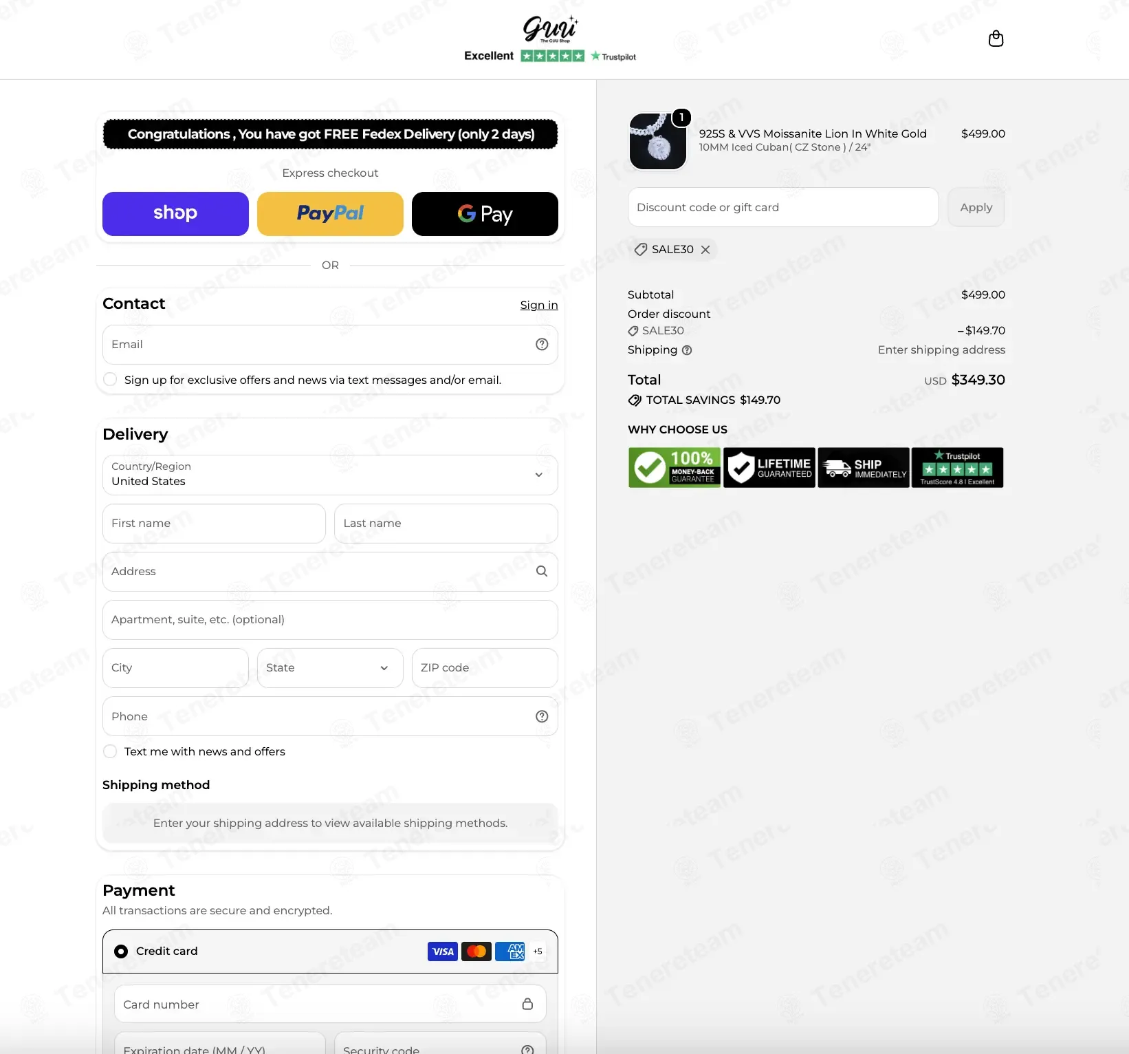 The GUU Shop coupon code: 30% off with SALE30. Tested and valid as 3 months ago.