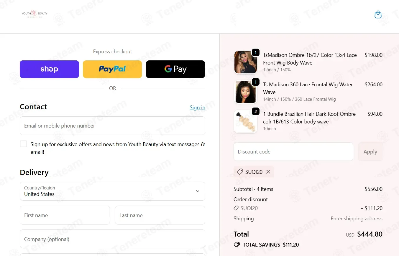 Youth Beauty coupon code: 20% off with SUQI20. Tested and valid as 8 months ago.