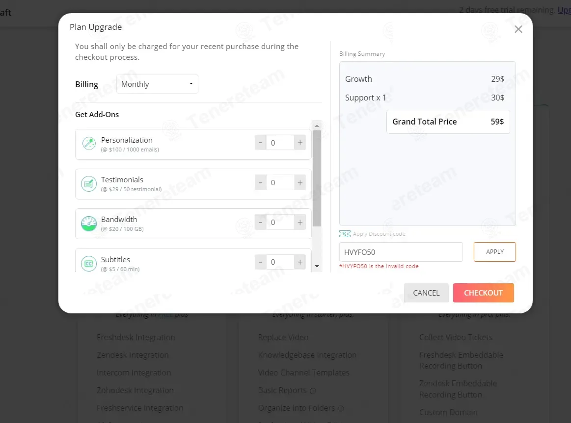 Hippo Video coupon code: 50% off with HVYFO50. Tested and valid as 4 months ago.