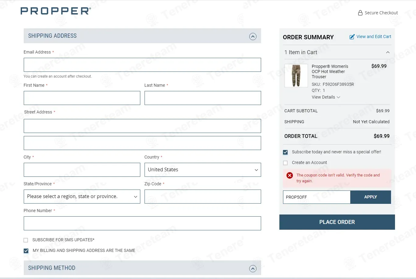 Propper coupon code: Sale off with HERO. Tested and valid as 1 month ago.