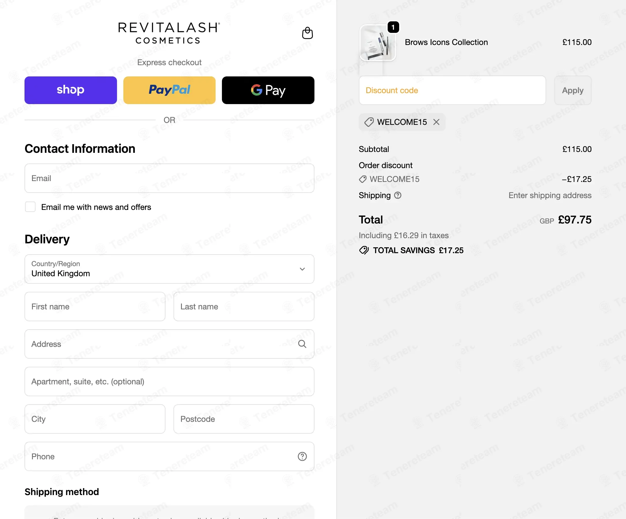 RevitaLash UK coupon code: 15% off with WELCOME15. Tested and valid as 8 months ago.