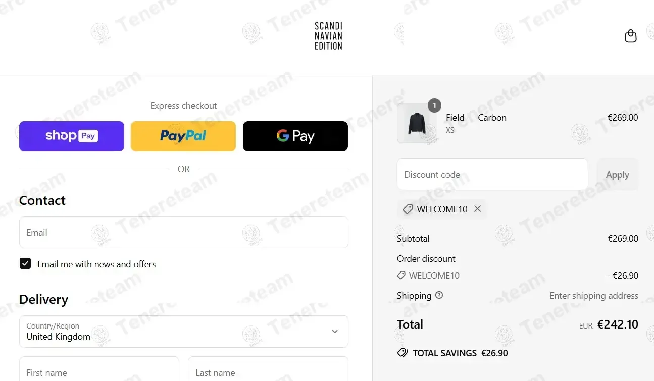 Scandinavian Edition coupon code: 10% off with WELCOME10. Tested and valid as 2 months ago.