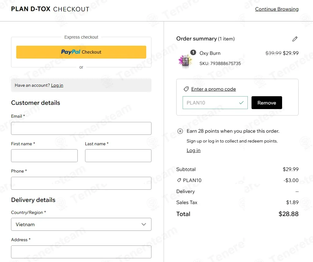 Plan D Tox coupon code: 10% off with PLAN10. Tested and valid as 1 month ago.