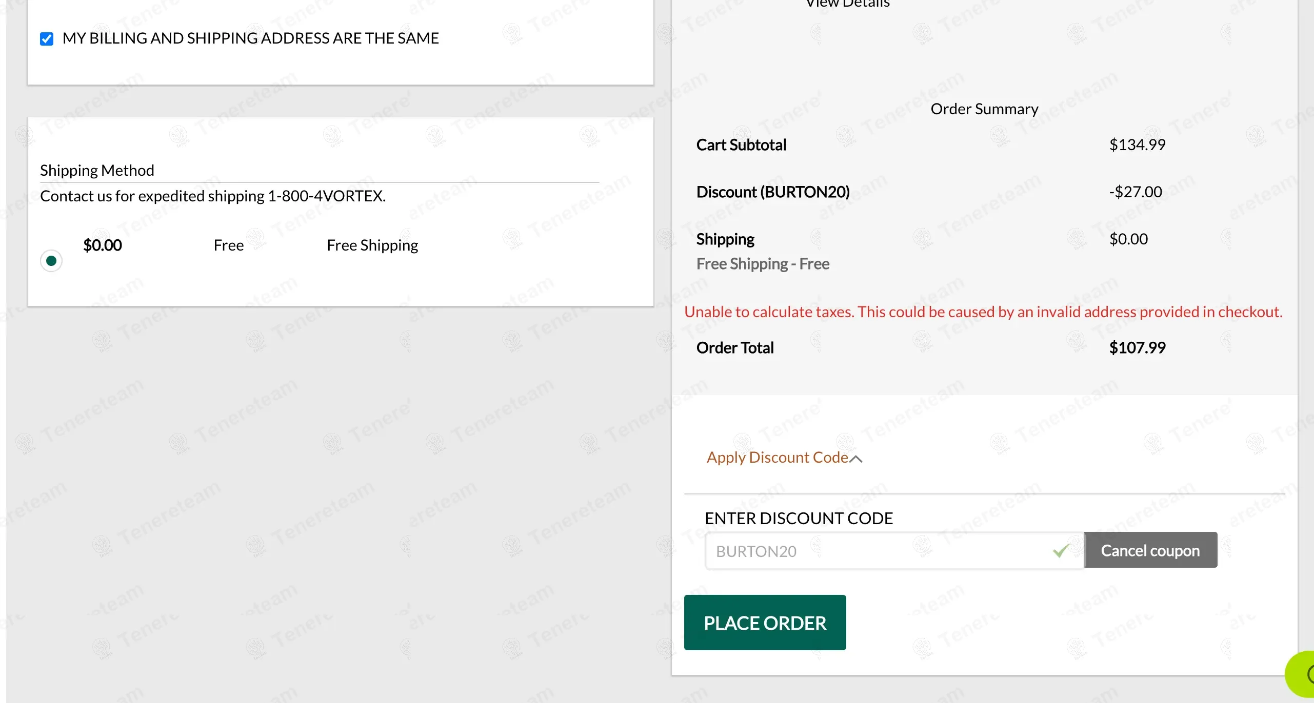 Vortex coupon code: 20% off with BURTON20. Tested and valid as 1 year ago.