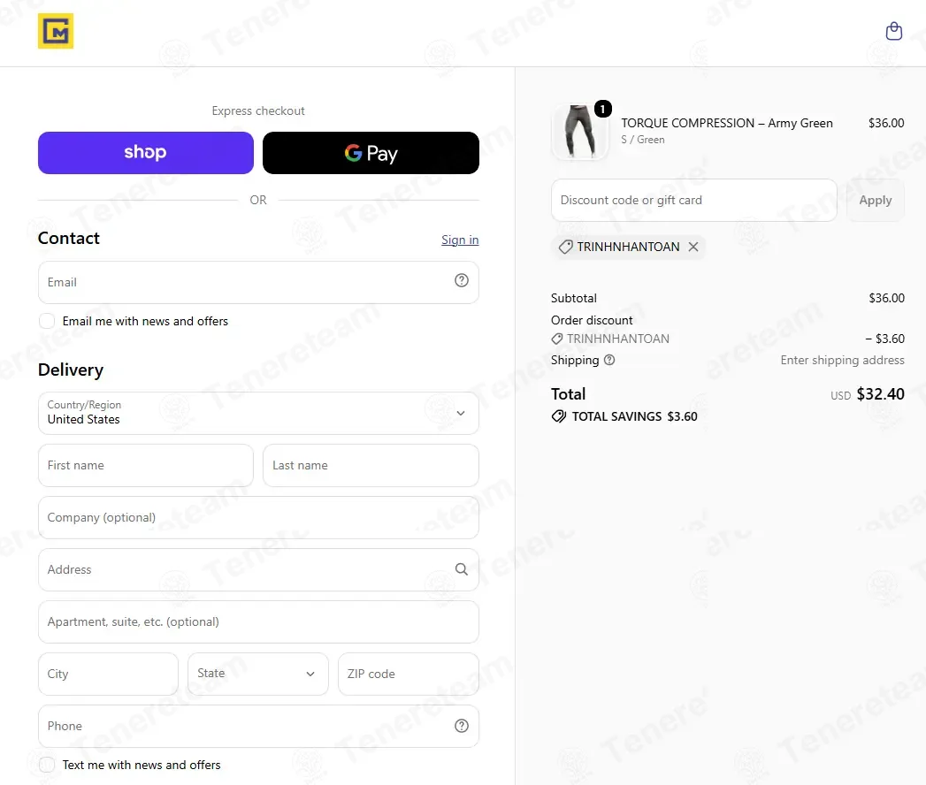 Guru Muscle coupon code: 10% off with TRINHNHANTOAN. Tested and valid as 1 week ago.