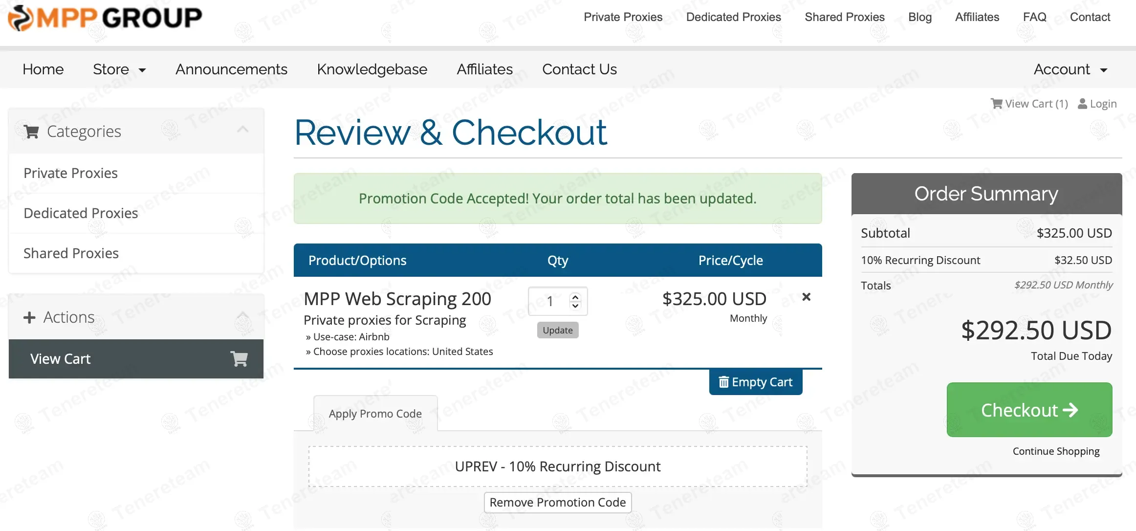 My Private Proxy apply coupon code