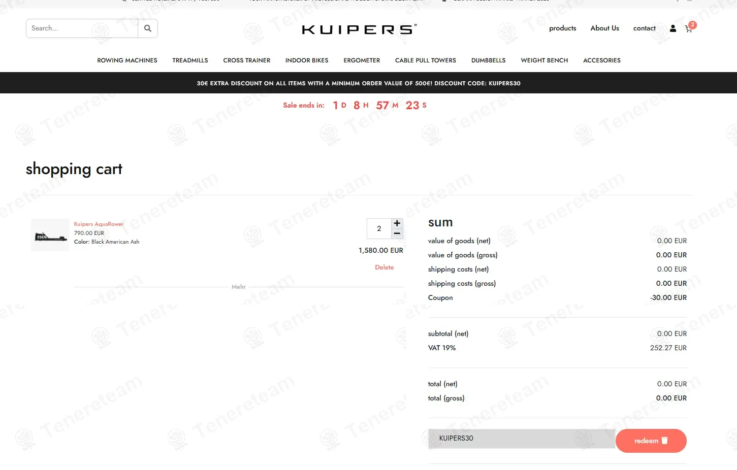 Kuipers Fitness DE coupon code: $30 off with KUIPERS30. Tested and valid as 1 year ago.