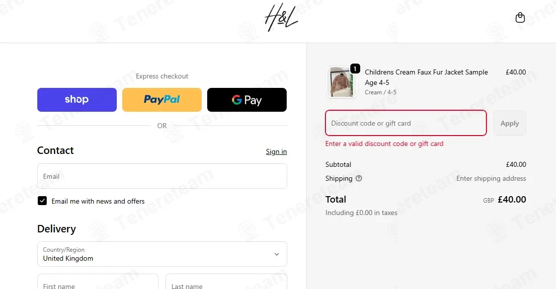 H&L Fashions coupon code: 10% off with KIDS10. Tested and valid as 5 months ago.