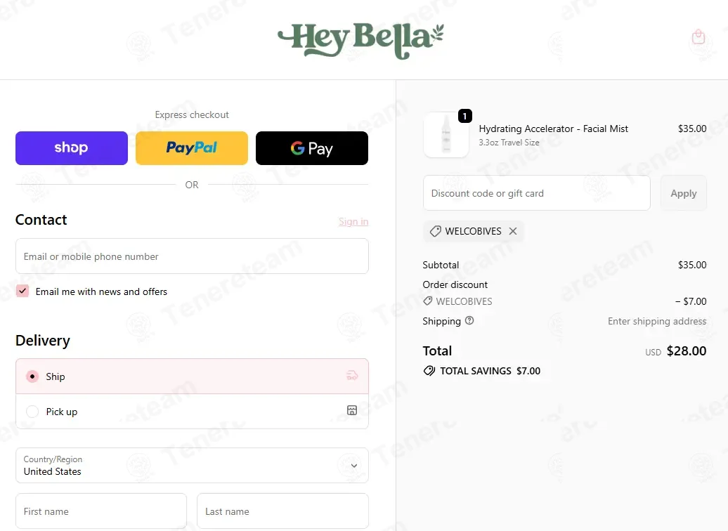 BellaBar Organic Beauty coupon code: 20% off with WELCOBIVES. Tested and valid as 9 months ago.