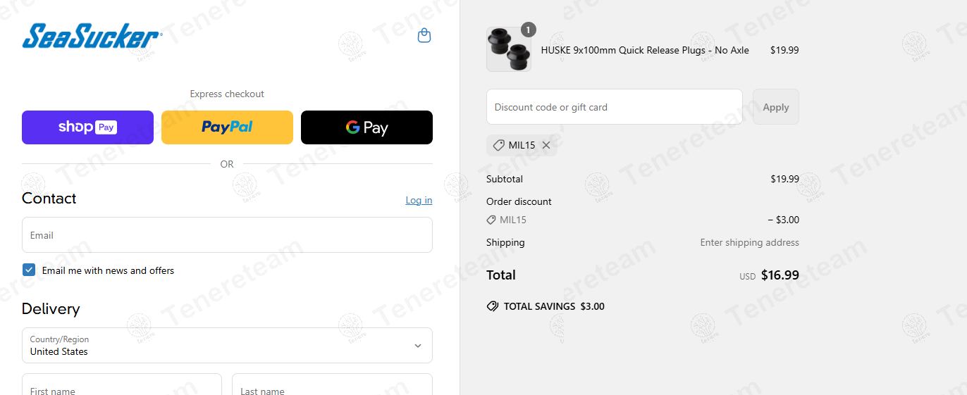 Seasucker coupon code: 15% off with MIL15. Tested and valid as 1 year ago.
