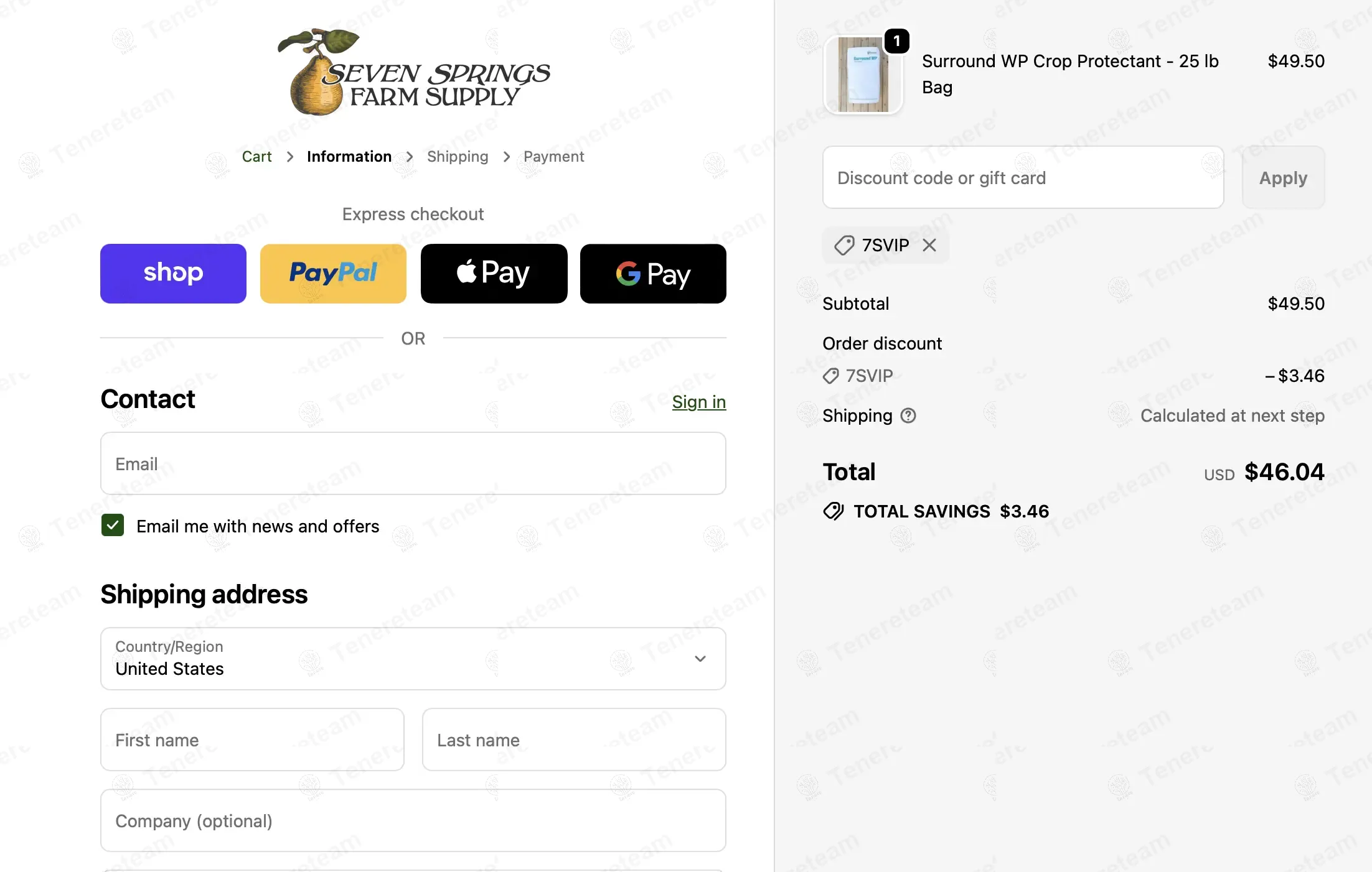 7 Springs Farm coupon code: 7% off with 7SVIP. Tested and valid as 8 months ago.