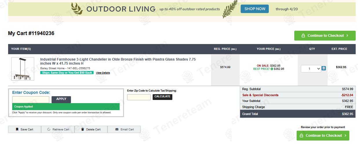 Bailey Street Home coupon code: 5% off with MEMBER. Tested and valid as 9 months ago.