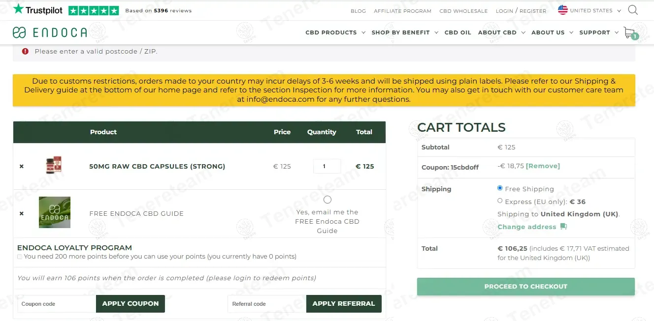 Endoca coupon code: 15% off with 15CBDOFF. Tested and valid as 9 months ago.
