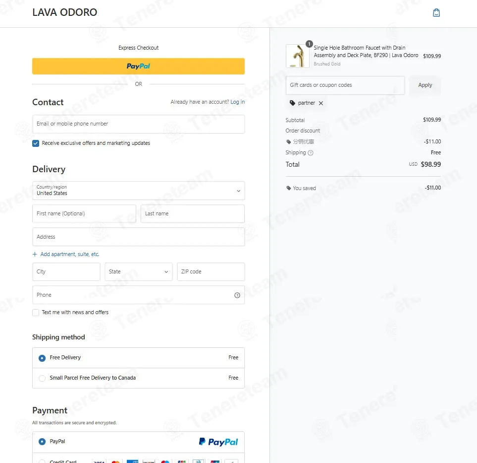 Lava Odoro coupon code: 5% off with partner. Tested and valid as 1 month ago.